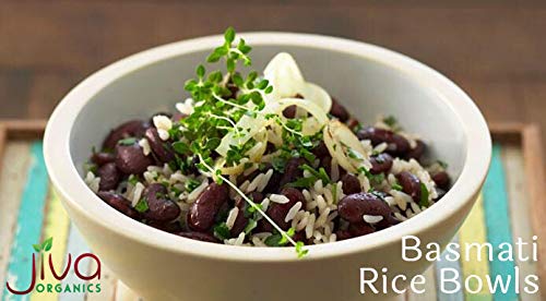 Organic Basmati Rice 4 LB Bag - Pure, Extra Long, Premium Quality from India - By Jiva Organics