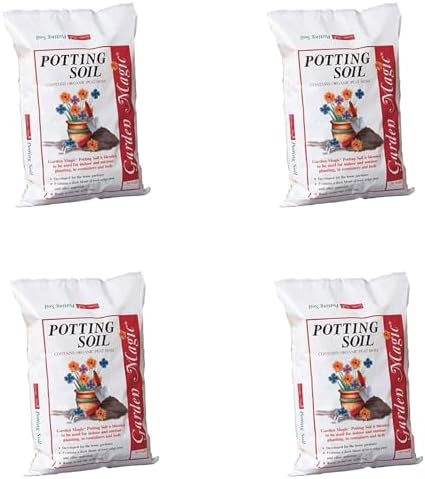 Michigan Peat 20 Pound Bag of Garden Magic General Purpose Moisture Retaining Potting Soil Mix for Indoor and Outdoor Planting