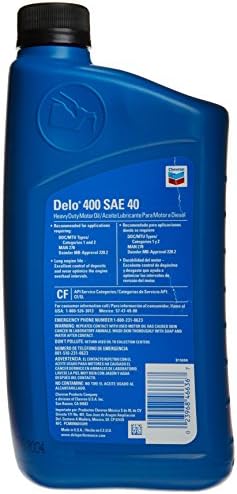 Chevron Delo 400 SDE SAE 15W-40 Motor Oil - 1 Quart Bottle