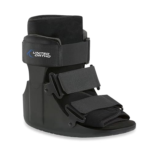 United Ortho USA14015 Short Cam Walker Fracture Boot, Medium, Black