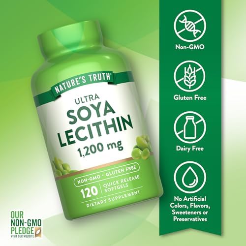 Nature's Truth Ultra Soy Lecithin | 1200 mg | 120 Softgels