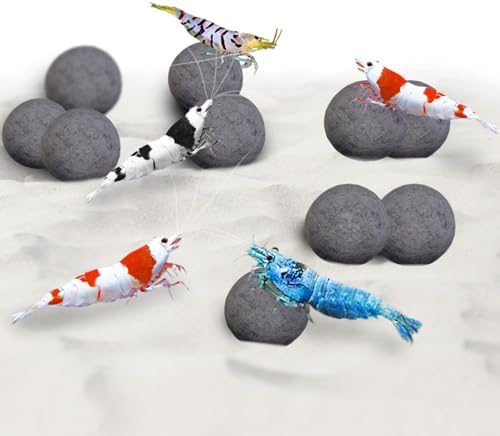 SunGrow Shrimp Balls, Aquarium Water Conditioner Balls, Successful Shedding, Increase Survival Rate, Impart Vibrance, Cool Décor with Wellness Benefits