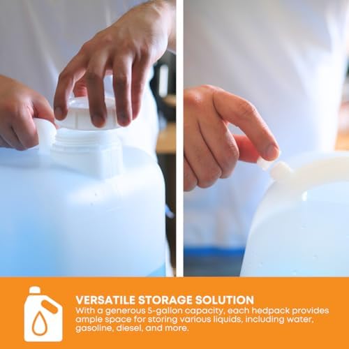 Hedpak Hedpak-5-Gal 5 Gallon Plastic Carboy with Handle-BPA Free & Food Grade