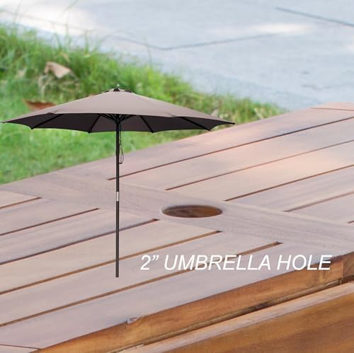 Merry Garden Acacia Folding Dining Table, Outdoor Dining Table Deck Table