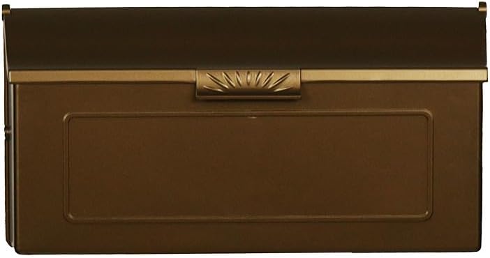 Special Lite Horizon Horizontal Wall Mount Mailbox - Black Aluminum Mailbox for Wall Mount - SHH-1006-BLK