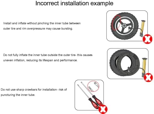1-Pack 12.5" Scooter Inner Tube 12 1/2 x 2 1/4 Angled Valve Stem 12.5" x 2.25" Tube Compatible with 12.5X1.75 12.5 X 1.95 12.5 X 2.125 12.5 x 2.25