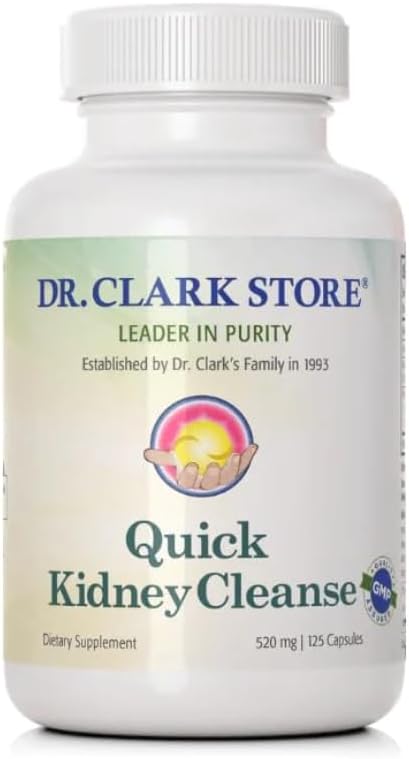 Dr. Clark Qck Kidney Clean, 125 Capsules – Natural Kidney Support & Detox Supplement