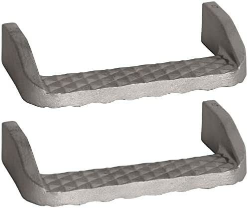 Buyers Products B2744A Aluminum Reversible Weld-On Truck Step with Side Guards or Flat Top, Die Cast Construction with Molded Slip-Resistant Treads for Work Trucks, Trailers and RVs