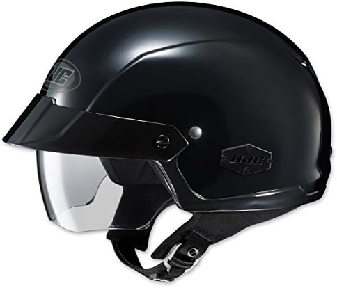 HJC Unisex Adult is-Cruiser Solid Black Half Helmet 0824-0105-03