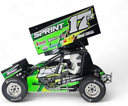 Lightweight Driver – Compatible with Losi 22S Sprint 1/10 Scale RC Sprint Car – 3D Printed, Paintable, 1 oz Performance Upgrade, Driver Only