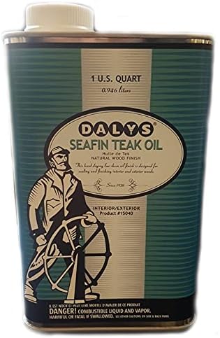 DALY'S Wood Finishing Products Seafin Teak Oil, 1 Quart, Clear, Quart