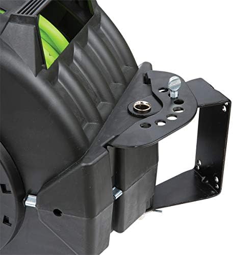 Flexzilla Levelwind Retractable Air Hose Reel, 3/8 in. x 75 ft., Heavy Duty, Lightweight, Hybrid, ZillaGreen - L8306FZ
