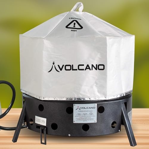 Volcano Lid for Volcano Collapsible Grill, Heat Resistant Polyester Cover, Heat Retention Lid for Baking, Smoking & Dutch Oven Cooking