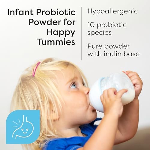 Klaire Labs SFI Health Ther-Biotic Baby Probiotic Powder, 2 oz | Supports Developing Microbiomes & Infant Development, 5 Billion CFU + 10 Strains for Digestive Health and Immune Support