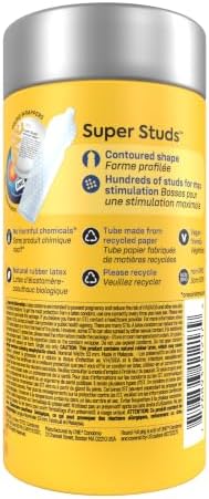 ONE® Condoms Super Studs | Studded Condoms, Textured Condoms, Latex Condoms 12 Pack