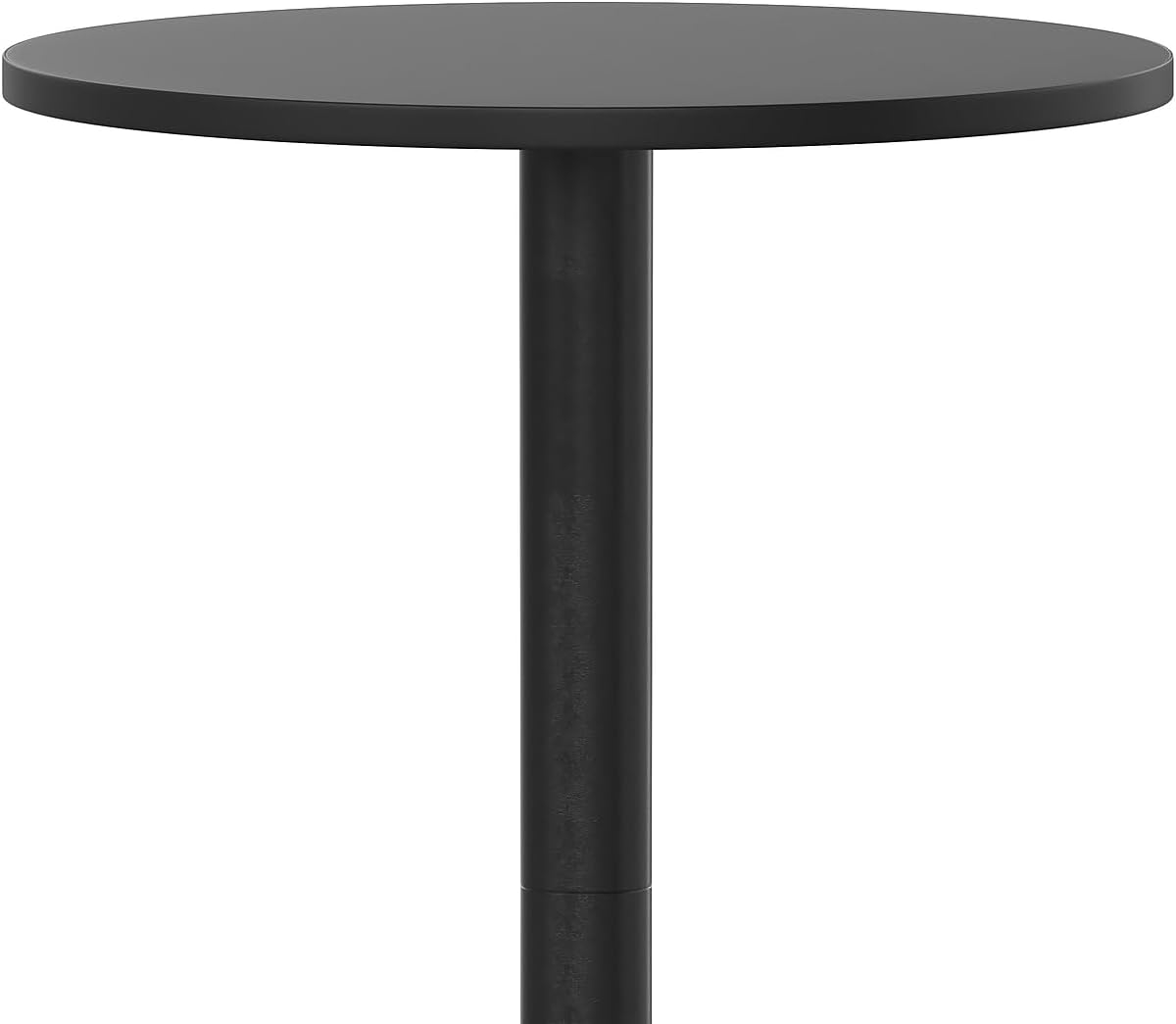 Flash Furniture 23.25" Round Aluminum Indoor/Outdoor Bar Height Table with Flip-Up Top, Heavy-Duty Aluminum Flip-Up Top Cocktail Table, Silver