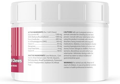 VPS SynovialMax Hip & Joint Soft Chews for Dogs - 240 count | Glucosamine for Dogs with MSM and Vitamin C - Advanced Dog Hip and Joint Supplement - Liver Flavor