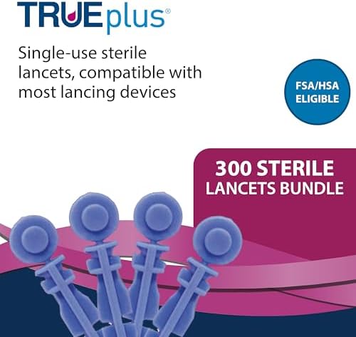 TRUEplus Single-Use Sterile Lancets Bundle, 28G, 300 Pack
