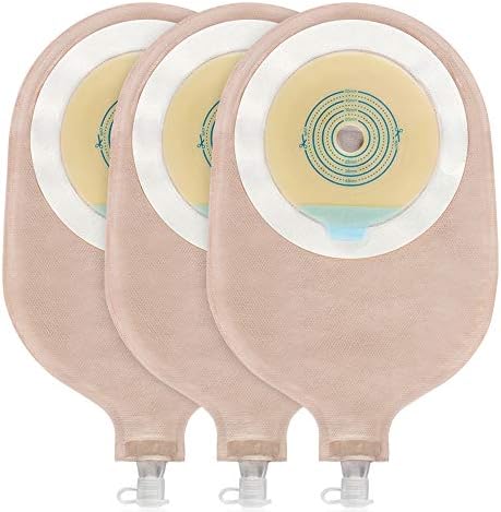 15PCS One-Piece Urostomy Bag Drainable Pouches for Ostomy | with Measure Card,Urostomy Supplies for Colostomy Ileostomy Stoma Care, Cut-to-Fit