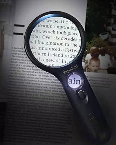 Wapodeai 3X 45X High Magnification, Suitable for Reading