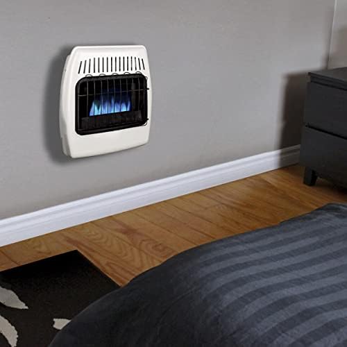 UTY 20,000 BTU Natural Gas Wall Heater, Vent-Free Propane Heater for Indoor Use - Dual Fuel, White