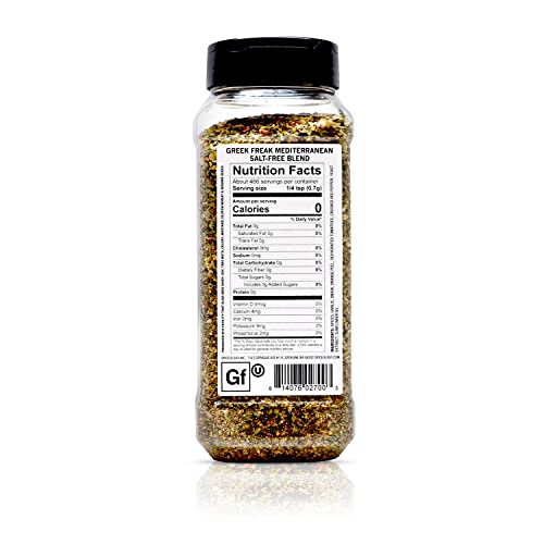 Spiceology Greek Freak Mediterranean Seasoning, 16 oz | Greek Herbs & Spices, For Chicken, Potatoes, Salad, Gyros, Pasta & Pizza