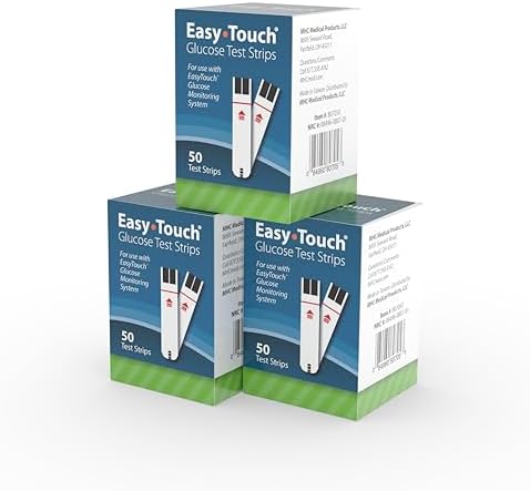 Easy Touch Glucose Test Strips (50ct) | Compatible with EasyTouch Glucose Monitoring System
