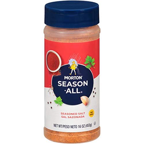 Morton Season All Purpose Seasoning, Seasoned Salt, 16 Ounce | Spices and Seasonings with Black Pepper, Onion and Garlic, Hint of Chili Pepper, Beef, Poultry, Steak seasoning