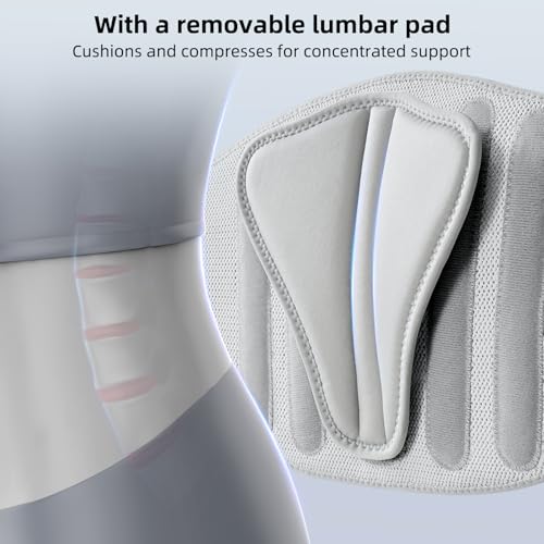 FREETOO Lower Back Brace For Women For Pain, Lumbar Back Support Brace | 3D Knitted Fabric,Metal Plate,Lumbar Pad, Herniated Disc,Sciatica,Strain,Scoliosis, Work,Heavy Lifting,Driving,Cycling,Gym