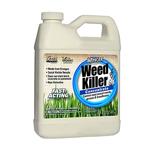 Avenger Weed Killer Concentrate, for Organic Gardening, 32 oz