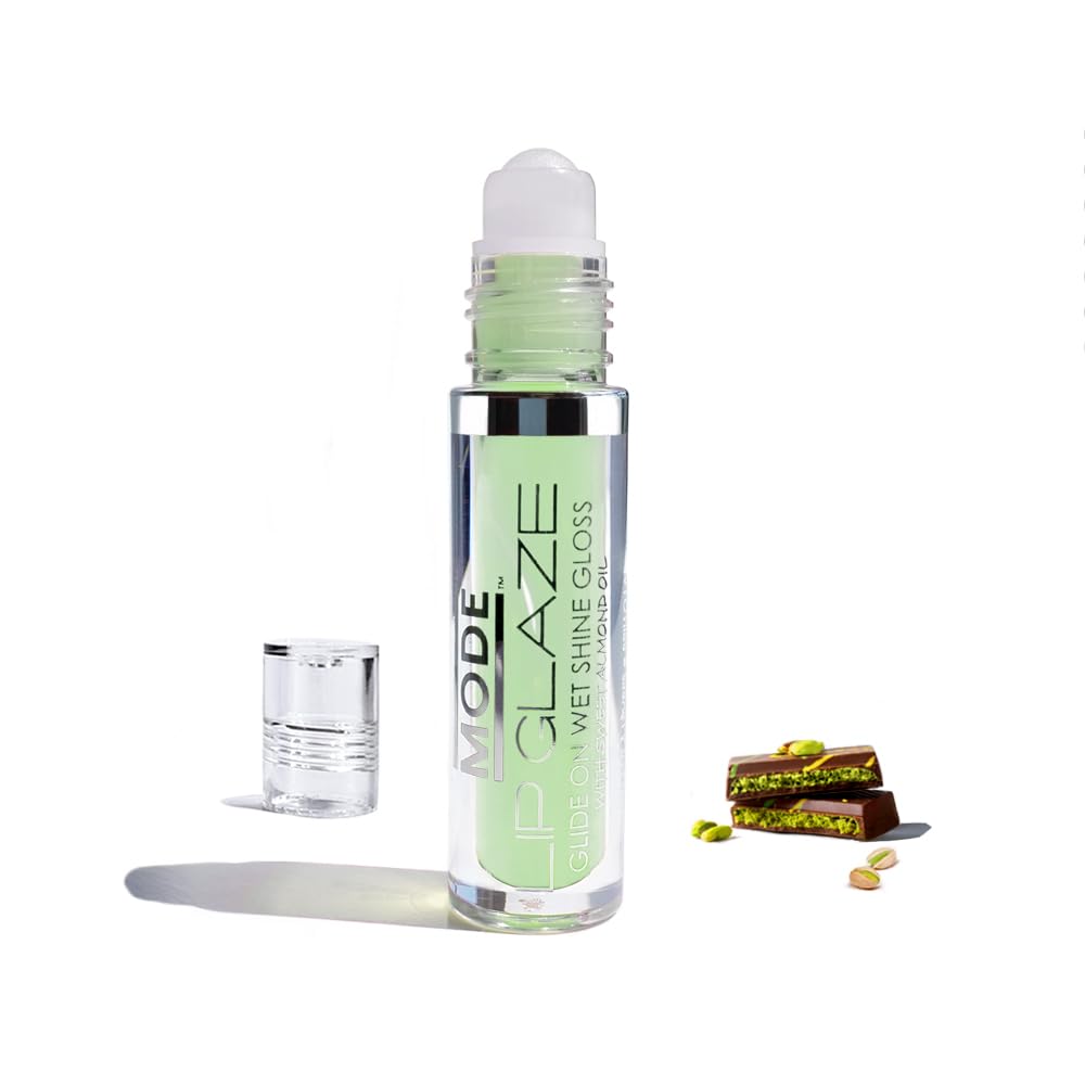 MODE Lip Glaze Cotton Candy Flavored Lip Gloss, Hydrating Sheer Wet Shine, Skincare Fruit Oils