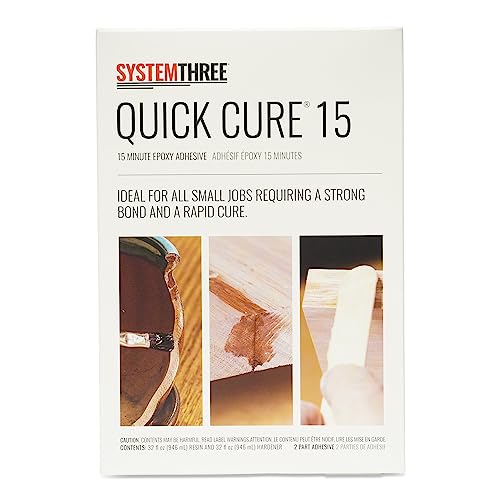 System Three Quick Cure 15 Epoxy Adhesive, 1 Pt Bottle Kit, Amber