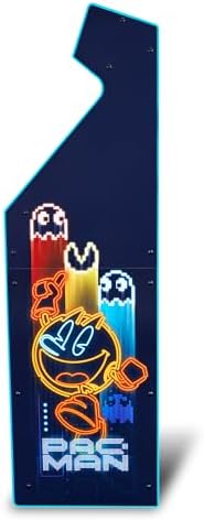 Arcade1Up Pac-Man Deluxe Arcade Machine, 14 Games, Neon | 17-Inch Screen, Retro Console Cabinet for Home, Stand Up Video Game, 5 Feet Tall