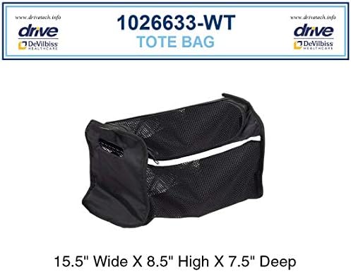 Bag for Nitro Aluminum Rollator, White, 1 Pound