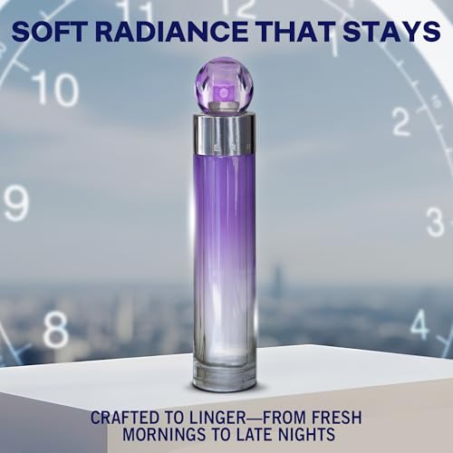 Perry Ellis 360° Purple Eau De Parfum Spray for Women, 1.7 Fl Oz (50 mL) | Perfume for Women, Fruity & Floral Fragrance, EDT, Designer Scent for Her