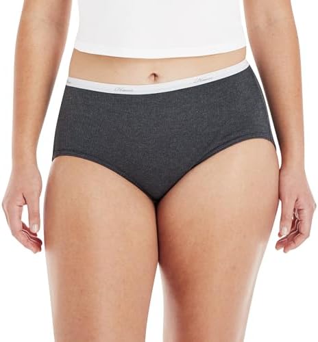 Hanes women's Hi-Cut Panties Pack, Lightweight Cotton Hi-Cuts, 6-Pack (Retired, Colors May Vary)