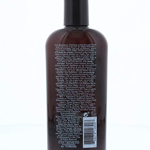 American Crew Men's Light Hold Texture Lotion for Fine Hair, 8.4 fl oz | Light hold texture hair styling lotion that adds body & manageability with a natural, low-shine finish. For fine, thin hair.