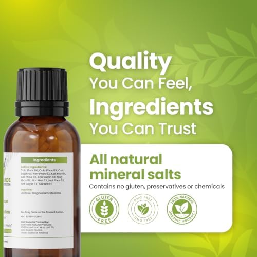 Bestmade Total Tissue Cell Salt Mineral Combination BIO28 - Helps Your Body Absorb and Use Nutrients, Increases Energy Levels, Helps Improve Sleep Patterns, Overall Health and Vitality, 350 Pellets