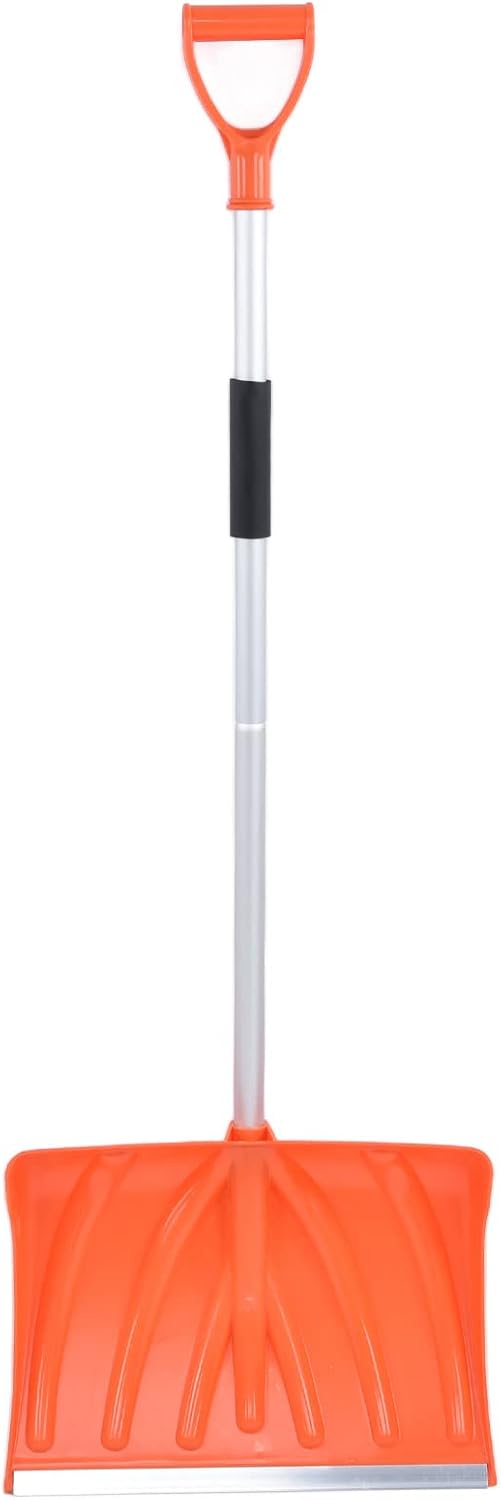 Snow Shovel for Car & Home – Large Capacity D-Handle Aluminum Shovel, Lightweight 1.1kg, Detachable for Trunk Storage, Pushes Snow, Ice