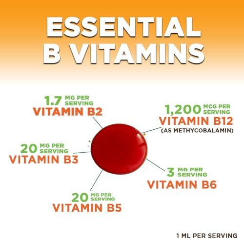 Vitamin B12 Drops - Extra Strength Methylcobalamin Super B Complex - B-12 Liquid Drops for Immune Support, Energy
