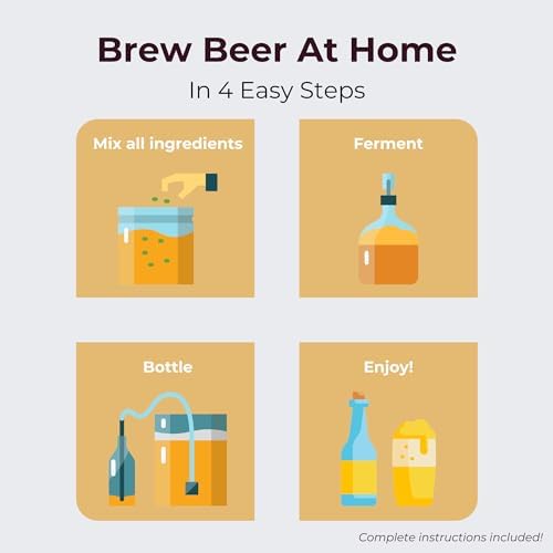 ABC Crafted Series Beer Making Kit | Blonde Lager | Yields 40 Pints | Can