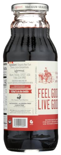 Lakewood Organic Black Cherry Concentrate Juice, 12.5 Ounce (Pack of 6)