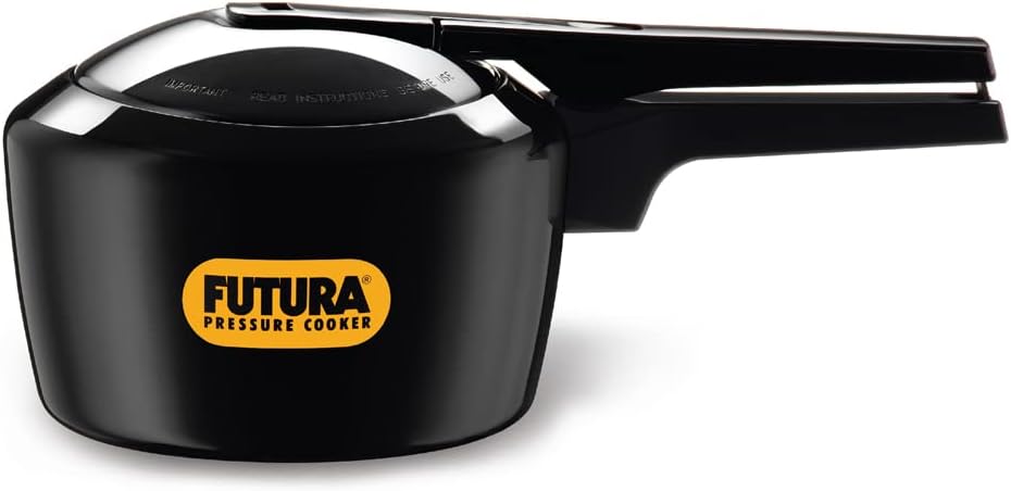 Hawkins Futura 5 Litre Pressure Cooker, Hard Anodised Inner Lid Pressure Cooker, Pan Cooker, Black (FP50)