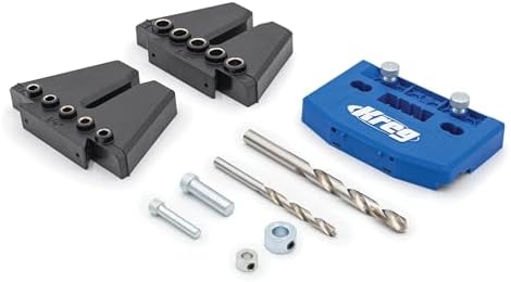 Kreg Dowel Jig Kit - Doweling Guide Kit with Removable Drill Guides - No-Measure Doweling Jig for Benchtop and Workshop Projects - Cabinet Joint