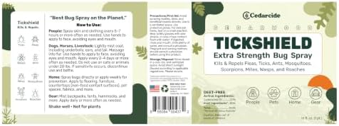 Tickshield Extra-Strength Bug Spray | Our Original Formula with an Extra Kick | for People, Gear, & Animals Over 20 Lbs (Pint)