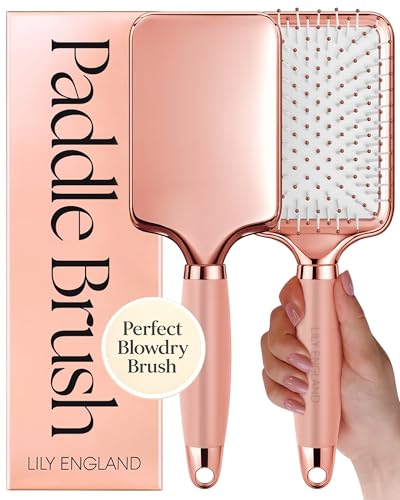 Lily England Paddle Hairbrush for Women - Blow-Drying Hair Brush, Rose