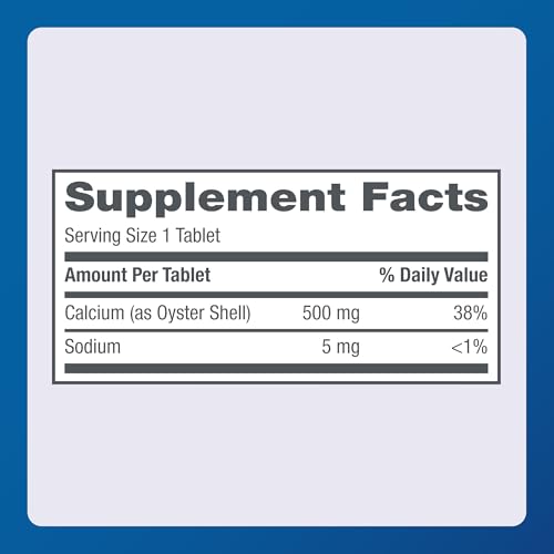 Major Oyster Shell Calcium 500 mg - Calcium Supplement - 150 Tablets (1 Pack)