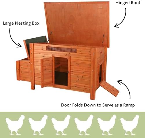 TRIXIE Pet Products Chicken Coop, 59 x 30.75 x 32.25 inches