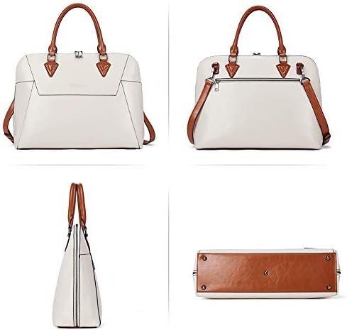 BOSTANTEN Briefcase for Women Leather 15.6 inch Laptop Shoulder Bag Office Work Crossbody Handbag