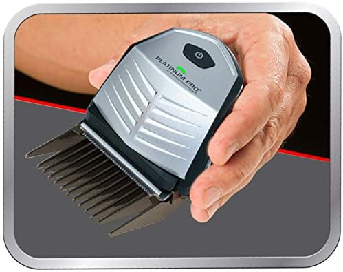 MANGROOMER - PLATINUM PRO New Self-Haircut Kit and Advanced Hair Clippers with Lithium Max Battery, 9 Length Guards and Included Bonus Storage Case
